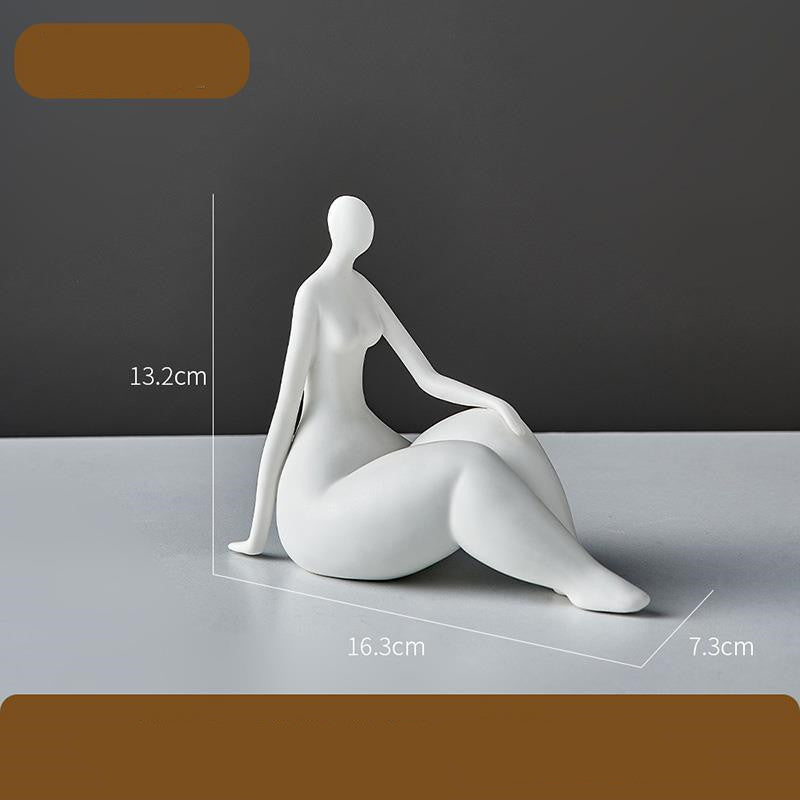 Abstract Curvy Woman Art Decor – Modern Fashion Wall Sculpture