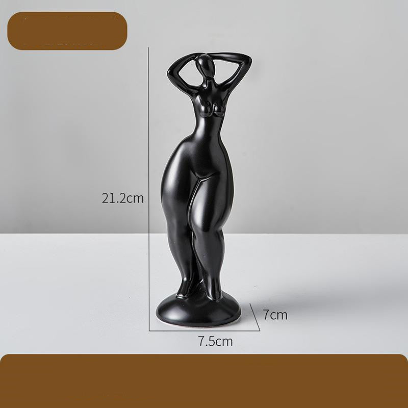 Abstract Curvy Woman Art Decor – Modern Fashion Wall Sculpture