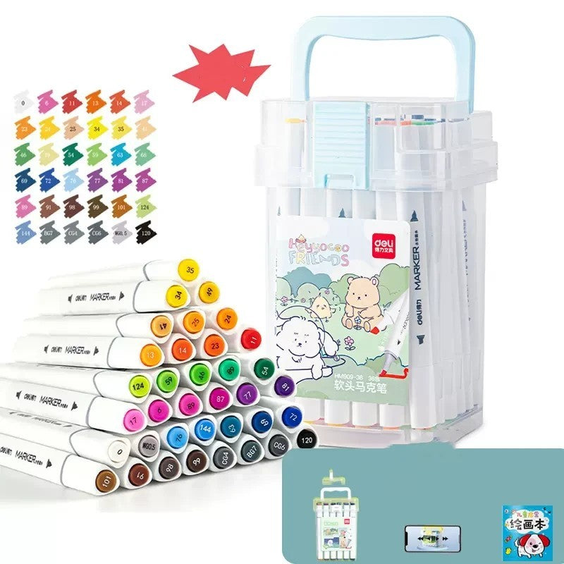 Quick-Drying Double-Head Watercolor Brush Pen – Opaque Art Marker