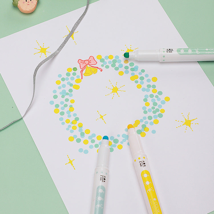 Student Watercolor Art Brush & Fluorescent Pen – Writing & Painting Set