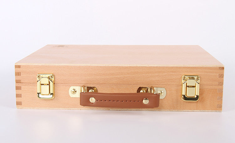 Portable Easel Sketch Box – Wooden Oil Painting Case for Artists