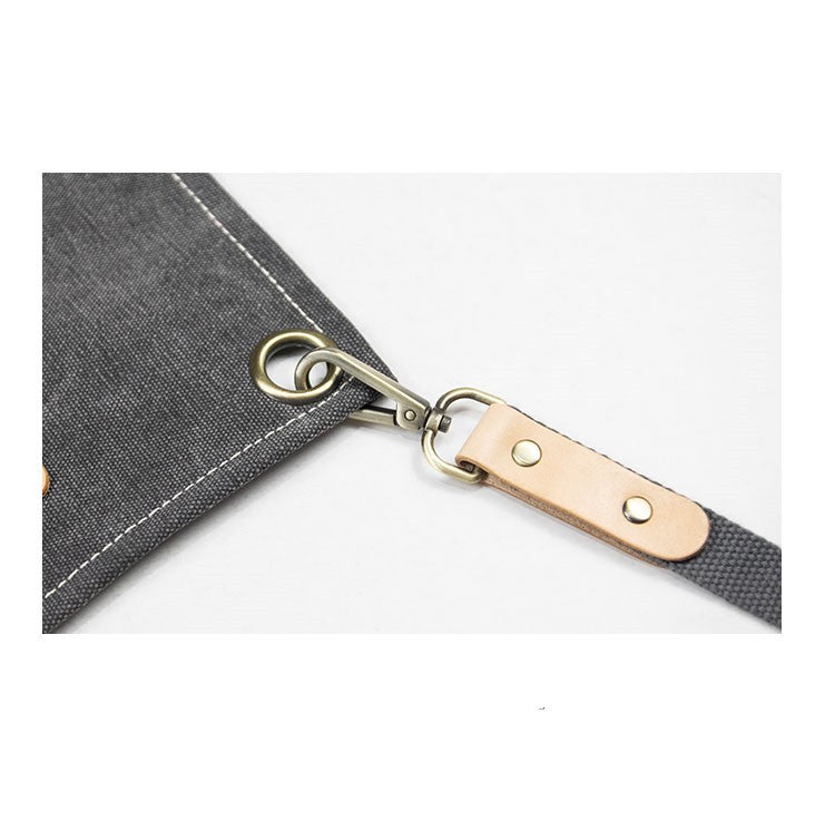 Canvas Half Drawing Apron Bakery Cafe Work Clothes Can Be Customized