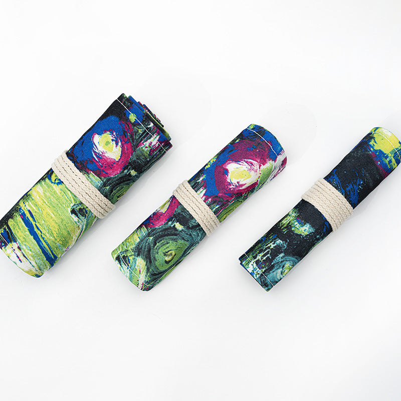 Large Canvas Pencil Bag – Ink, Painting & Sketch Color Pencil Storage