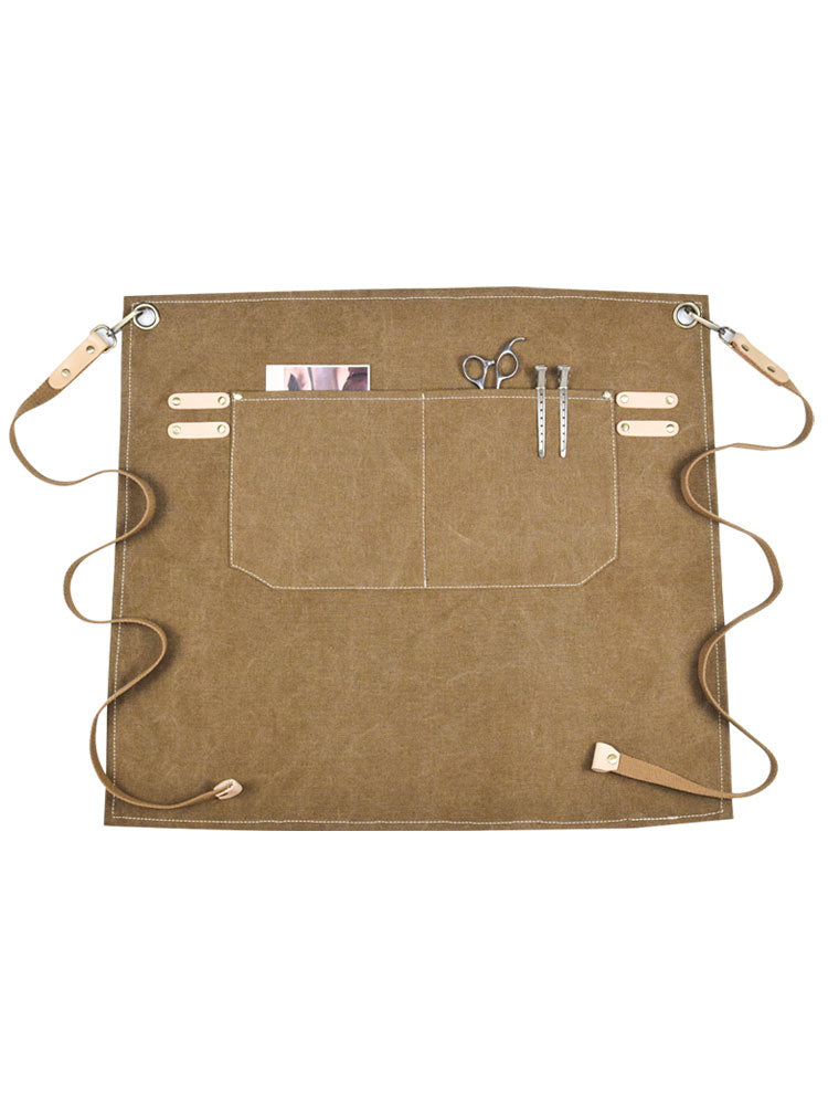 Canvas Half Drawing Apron Bakery Cafe Work Clothes Can Be Customized