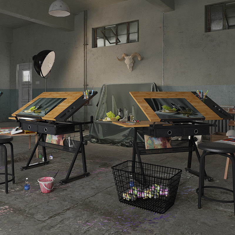 Premium Adjustable Drafting & Drawing Table – Tilted Art Desk Board for Students, Artists & Designers