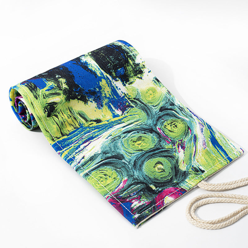 Large Canvas Pencil Bag – Ink, Painting & Sketch Color Pencil Storage