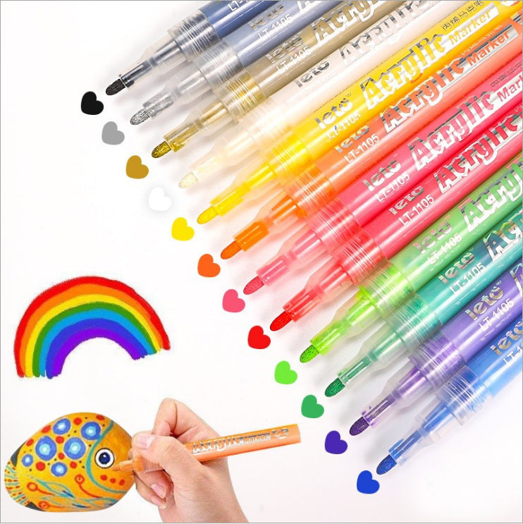 Children’s Water-Based Acrylic Marker Pens – Safe Color Art Set