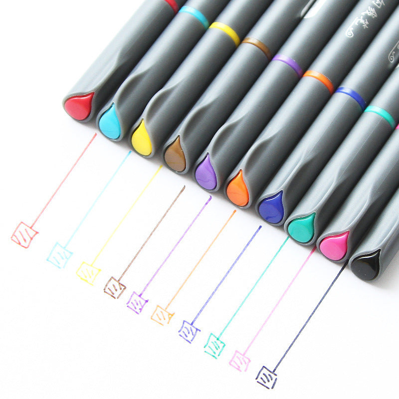 Syringe-Style Colored Hook Line Pen – Fine Line Drawing & Office Art Marker