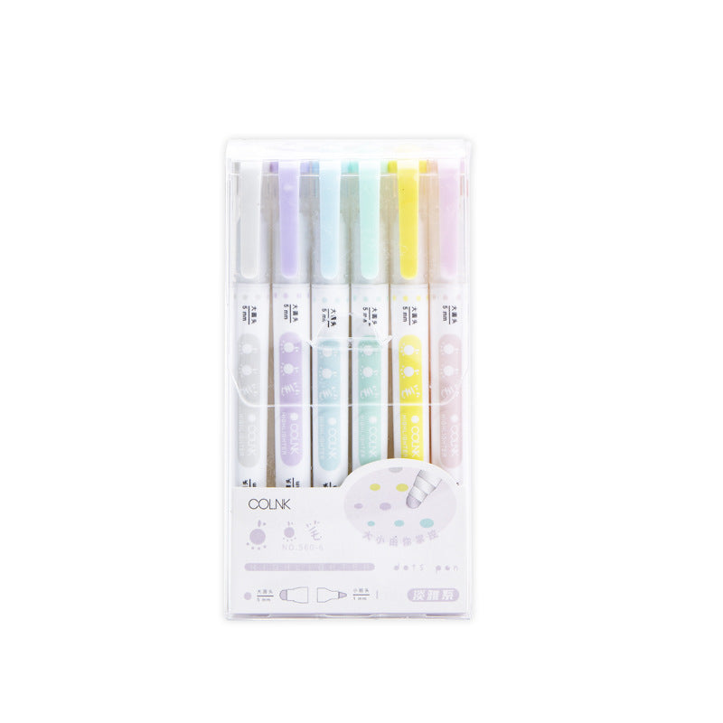 Student Watercolor Art Brush & Fluorescent Pen – Writing & Painting Set