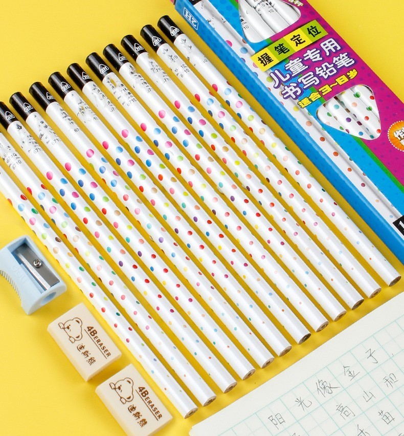 Triangle Grip Pencil Set – Ergonomic Writing & Drawing Combination