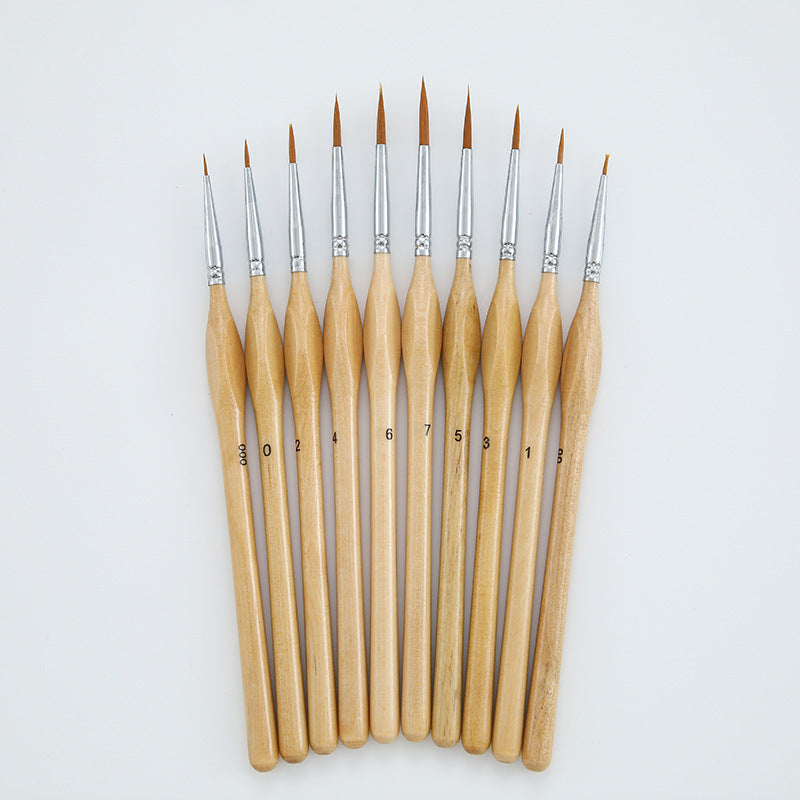 Triangle Handle Detail Brush – Pointed Hook Line Watercolor Pen