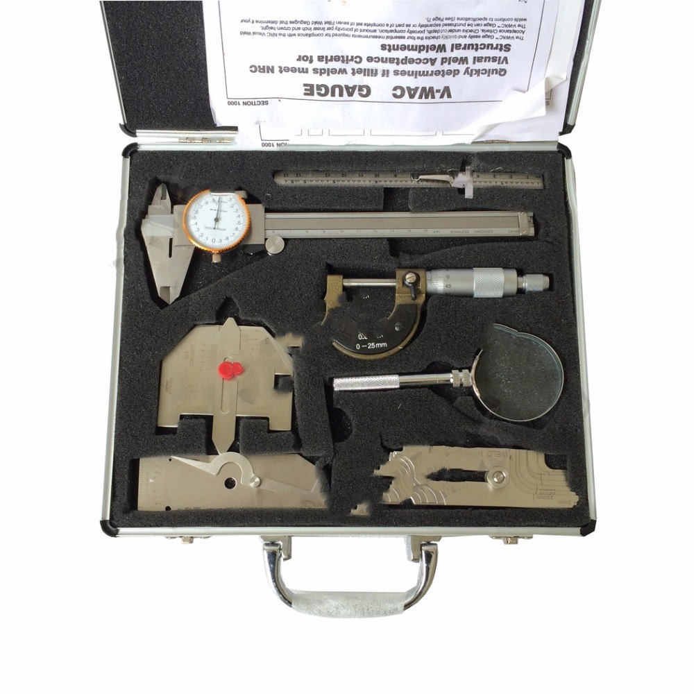 Exquisite Combination Of Seven-piece Weld Inspection Ruler Set