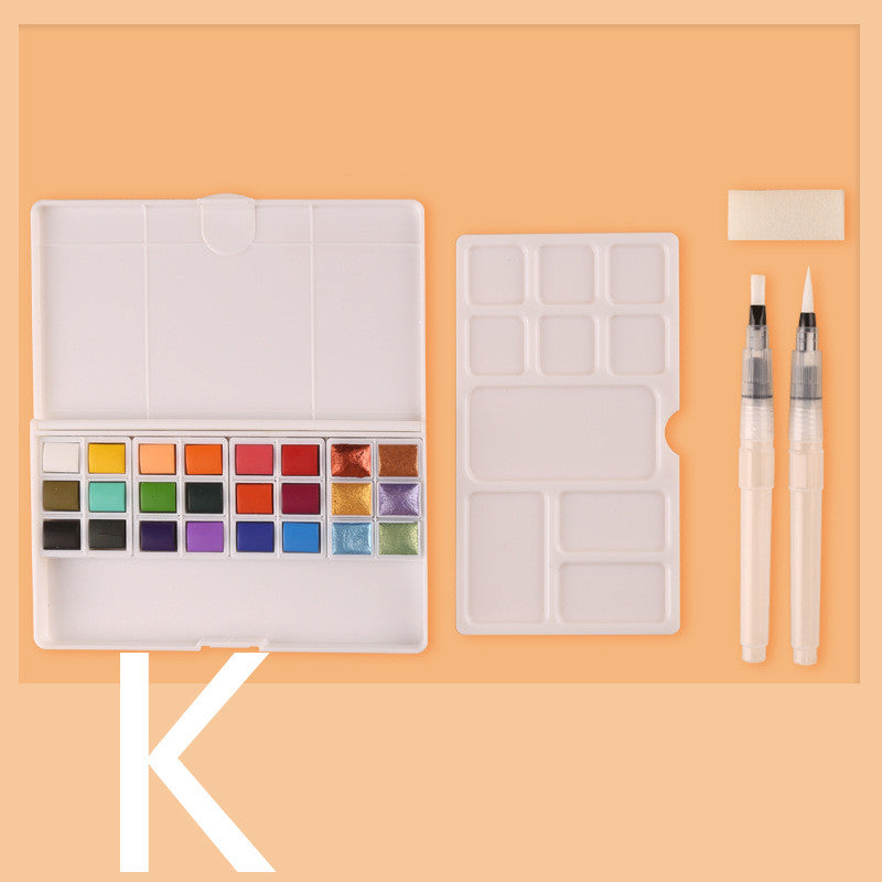Solid Watercolor Paint Set – Professional Sketch & Painting Kit