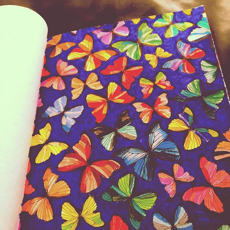 Decompression hand drawing book