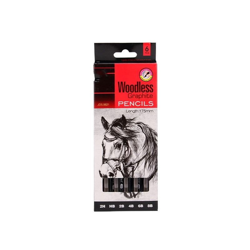 Sketch Drawing Carbon Pencil Set – 2H, 6B, 8B, 14B Lead Art Kit