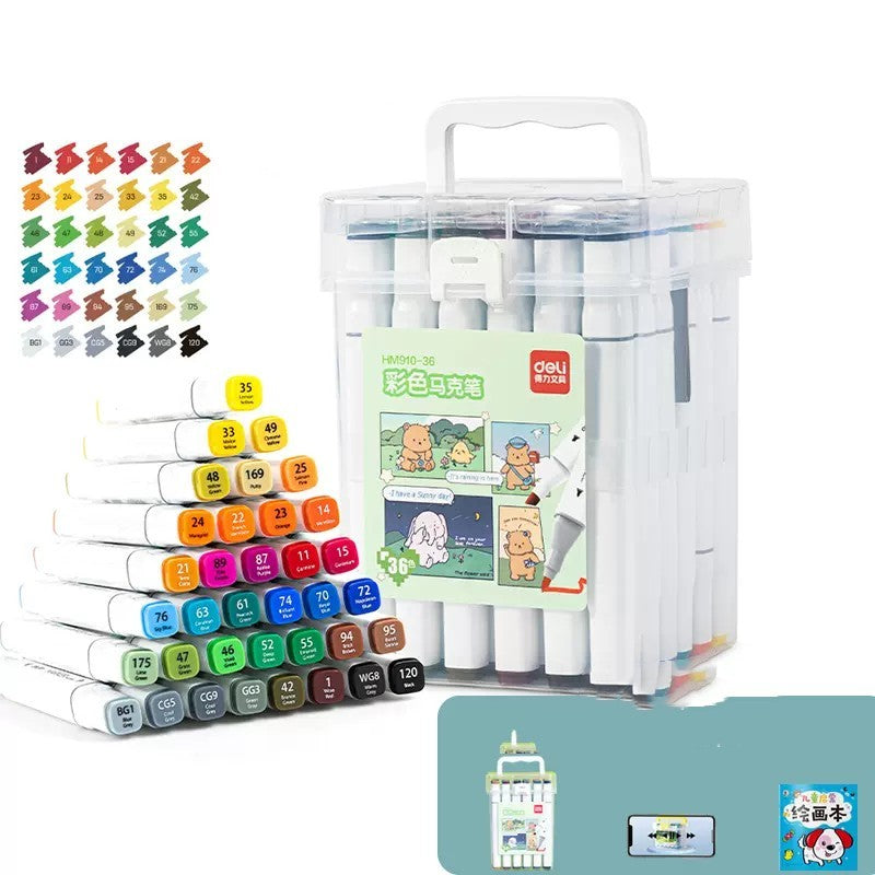 Quick-Drying Double-Head Watercolor Brush Pen – Opaque Art Marker