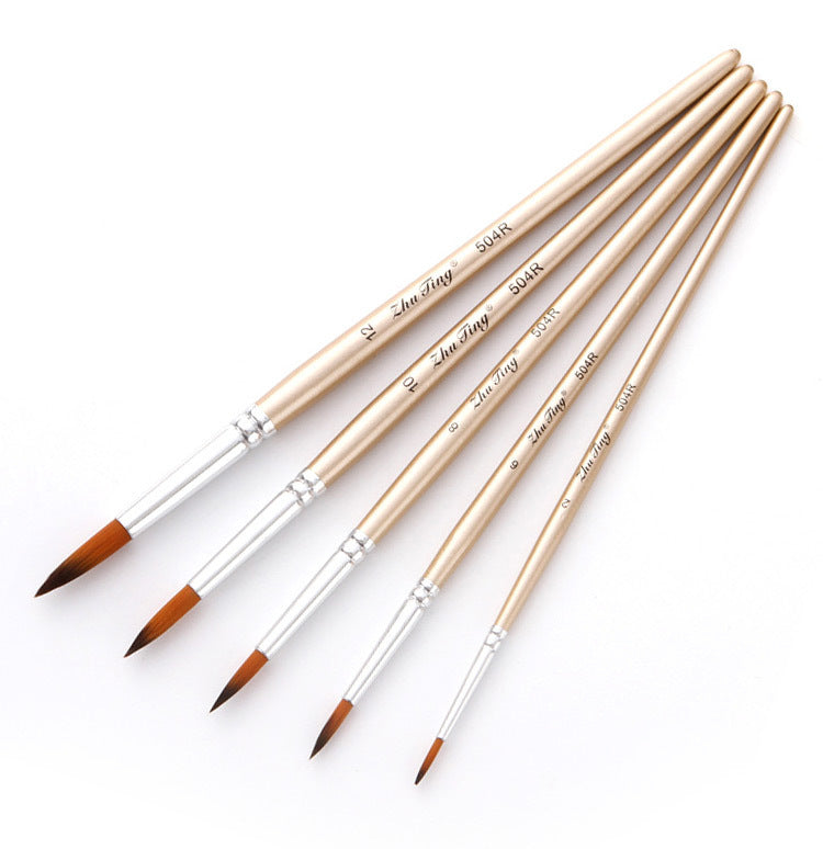 5-Piece Watercolor & Oil Brush Set – Multifunctional Nylon Art Brushes