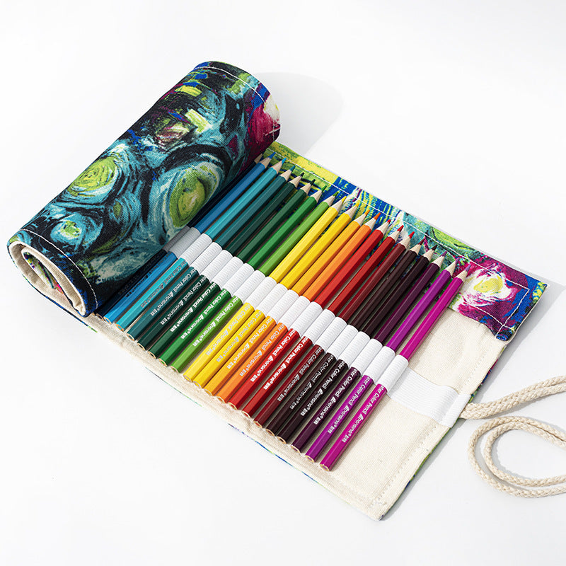 Large Canvas Pencil Bag – Ink, Painting & Sketch Color Pencil Storage