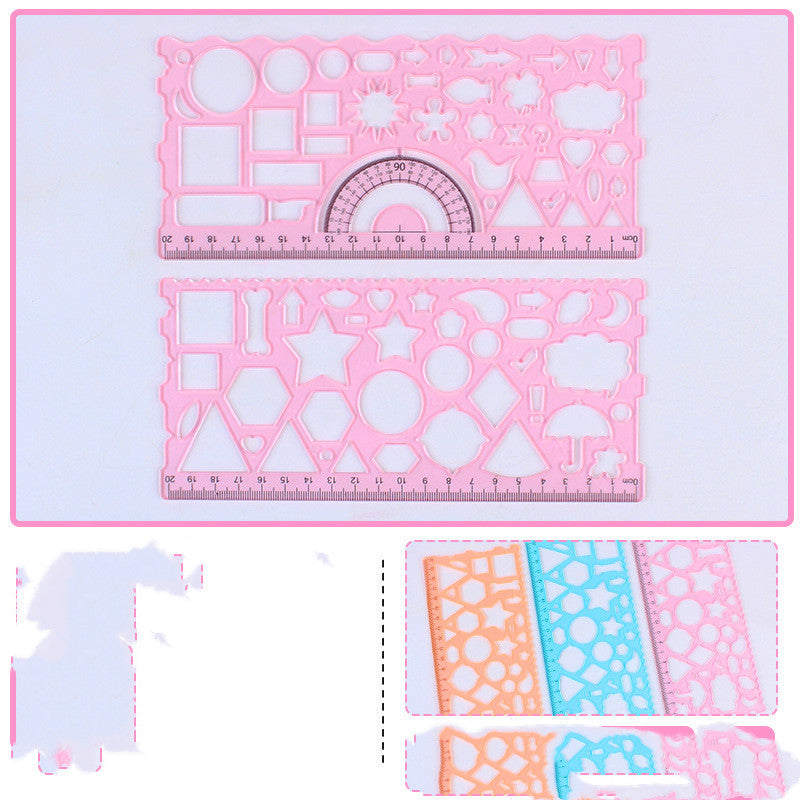 Cute Drawing Ruler Set – Practice Drawing Tools for Kids & Beginners