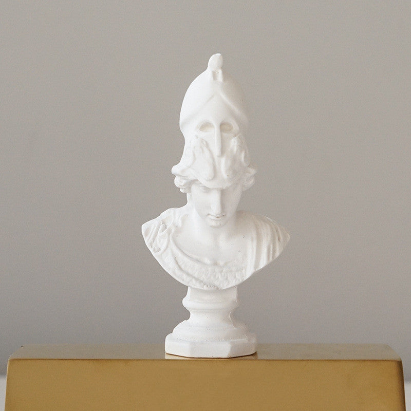 Mini Plaster & Resin Statue – Decorative Sketch Art Sculpture