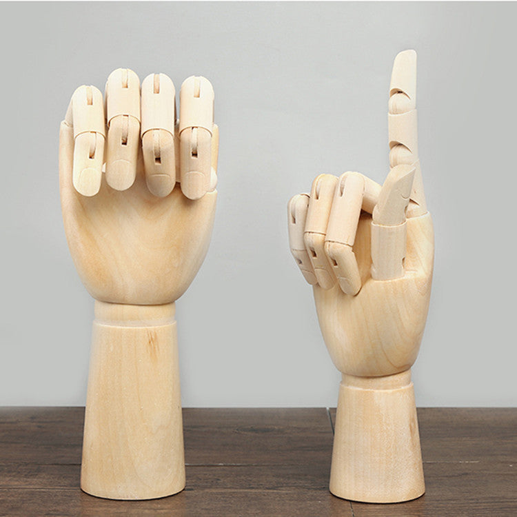 18cm Solid Wood Sketch Joint – Handcrafted Home Decor Ornament