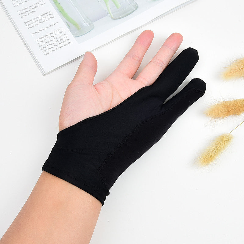 Artist Drawing Glove for Sketching – Anti-Smudge Two-Finger Gloves for Tablet & Paper Art