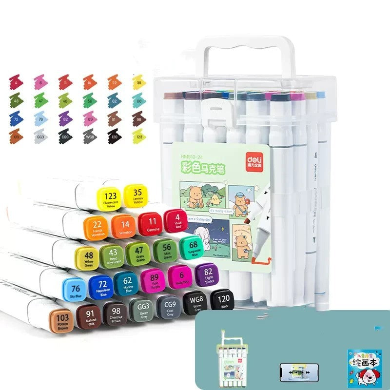 Quick-Drying Double-Head Watercolor Brush Pen – Opaque Art Marker