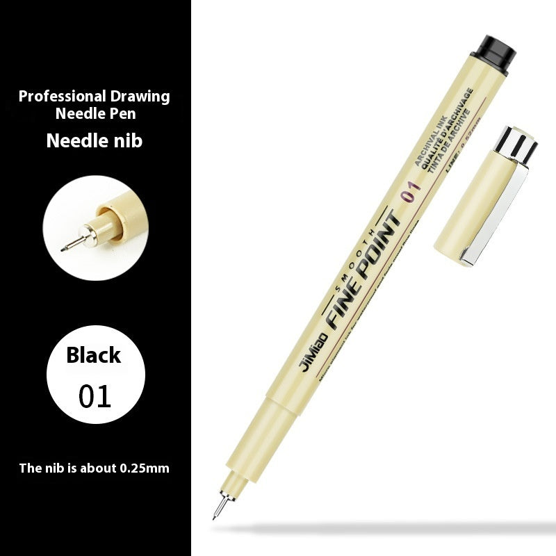 Waterproof Hook Line Drawing Pen – Fine Tip Cartoon & Sketch Ink Pen