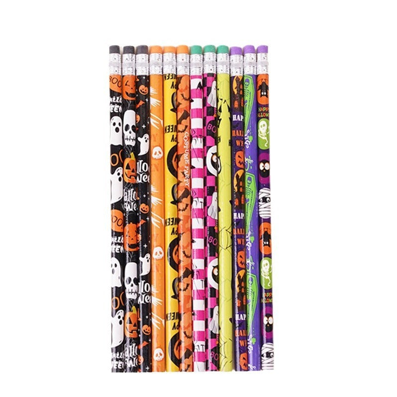 Halloween Pencil Cartoon Pencil With Rubber Head HB