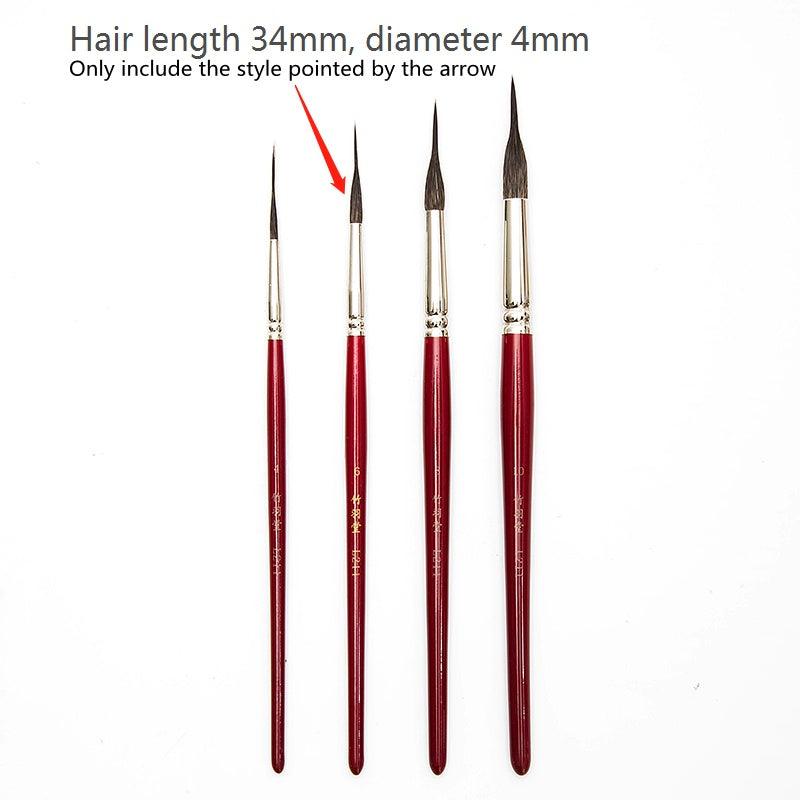 Premium Squirrel Hair Watercolor Brush – Soft Natural Hair Drawing Pen