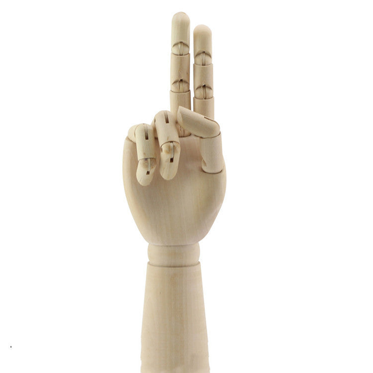 18cm Solid Wood Sketch Joint – Handcrafted Home Decor Ornament