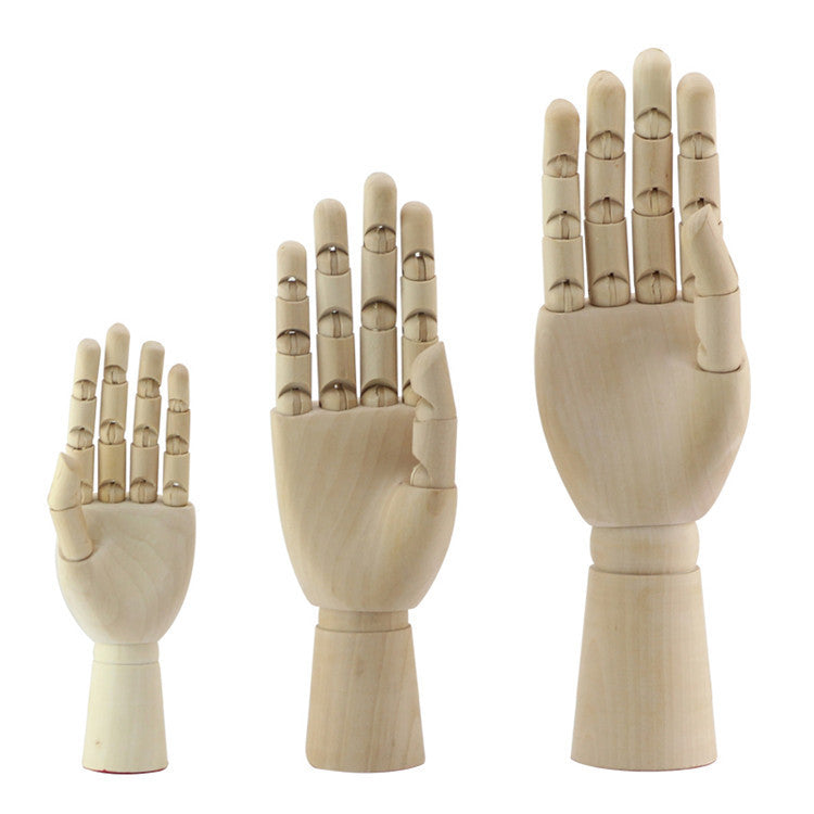 18cm Solid Wood Sketch Joint – Handcrafted Home Decor Ornament