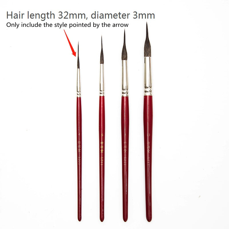 Premium Squirrel Hair Watercolor Brush – Soft Natural Hair Drawing Pen