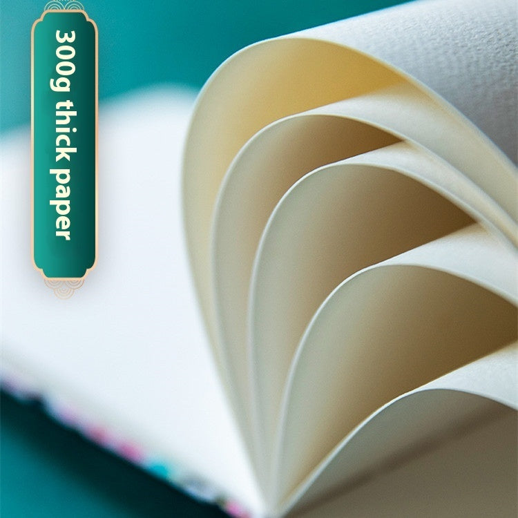 Feiluniao Watercolor Notebook – Handmade Fabric Mini Sketchbook for Watercolor, Character Sketching, Graffiti & Travel Drawing