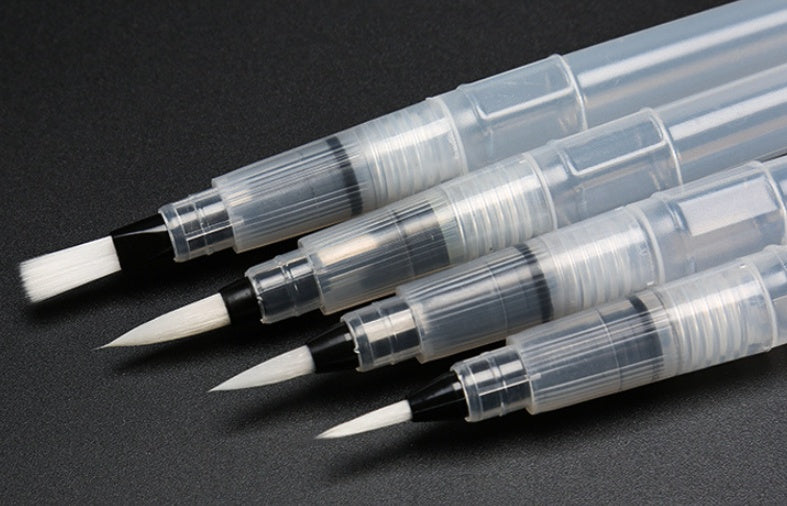 Solid Watercolor Pen – Water-Soluble Color Lead with Nylon Brush