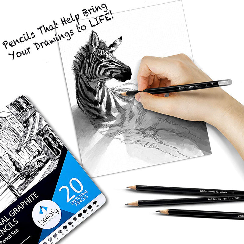 Drawing & Sketching Pencil Set for Students – Art Pencils, Shading Tools & Supplies for School and Beginners