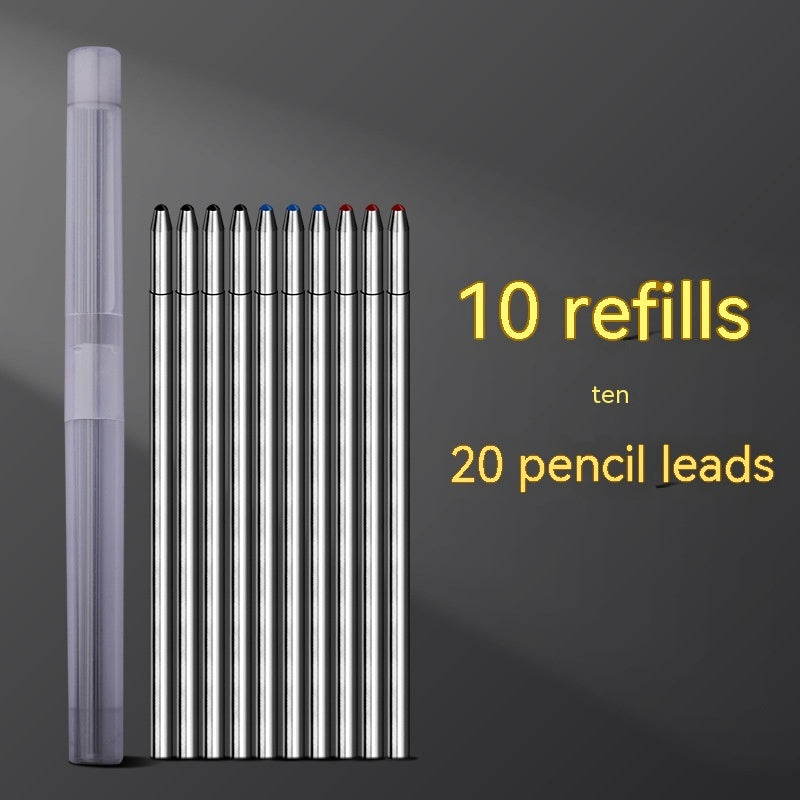 4-in-1 Gravity Induction Metal Pen – Multifunction Gel & Ballpoint Press Pen for Writing and Office Use