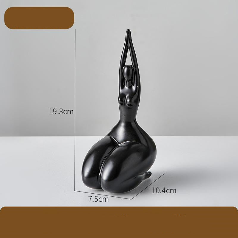 Abstract Curvy Woman Art Decor – Modern Fashion Wall Sculpture