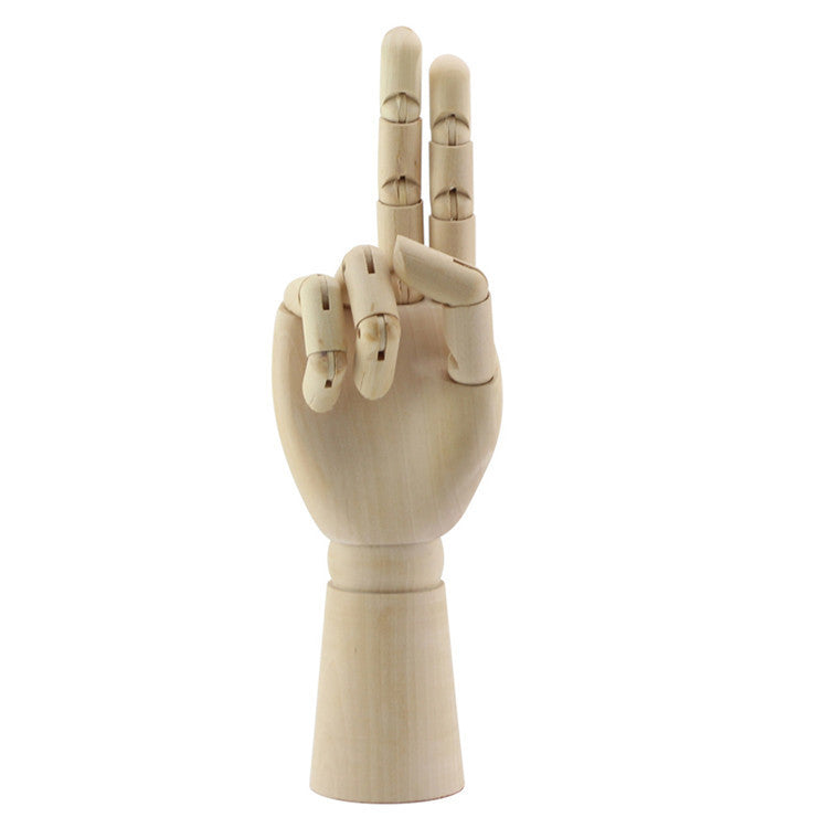 18cm Solid Wood Sketch Joint – Handcrafted Home Decor Ornament