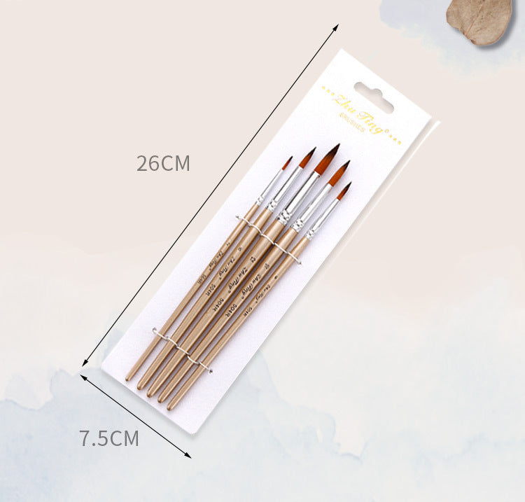5-Piece Watercolor & Oil Brush Set – Multifunctional Nylon Art Brushes