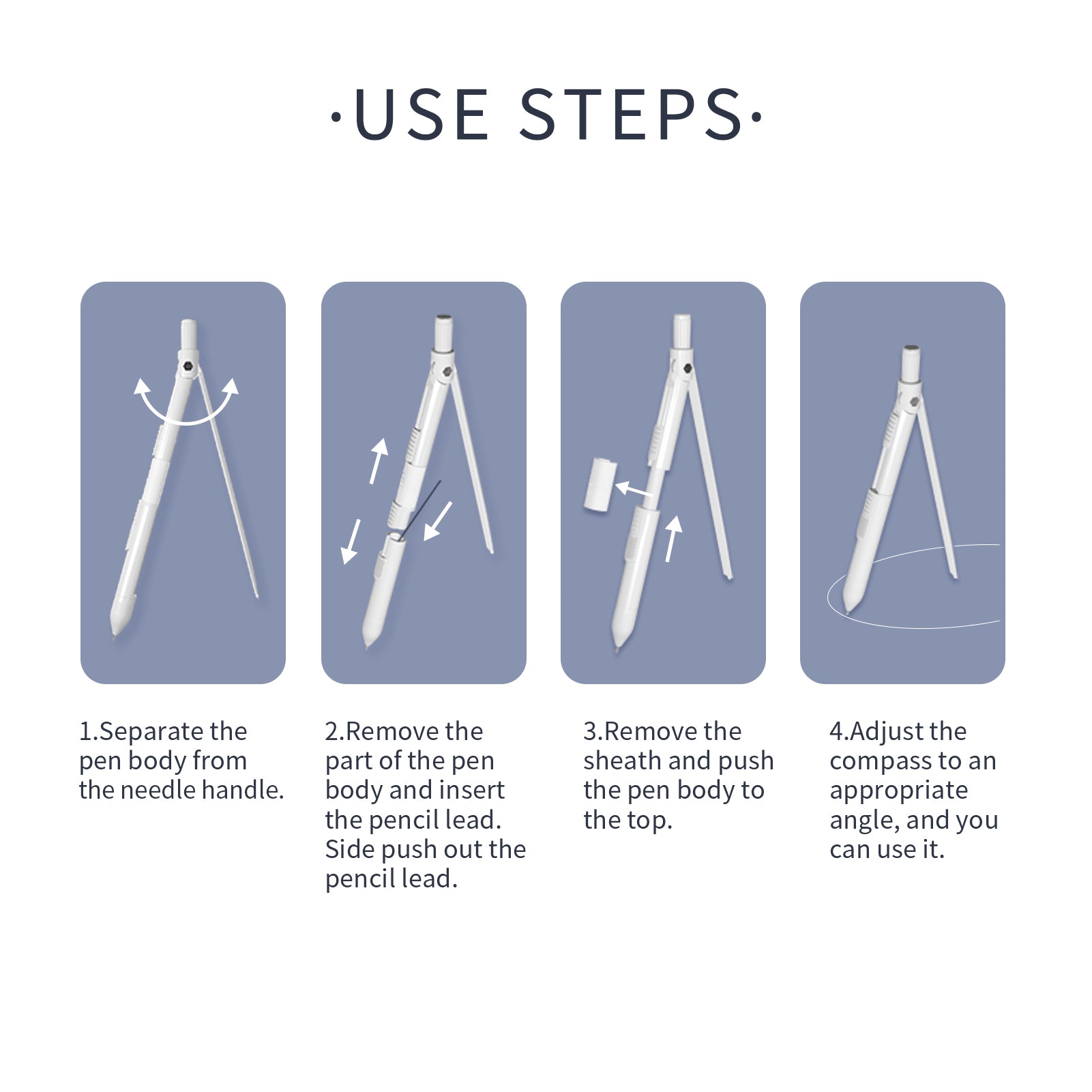 Multifunctional Pencil With Professional Drawing Compass