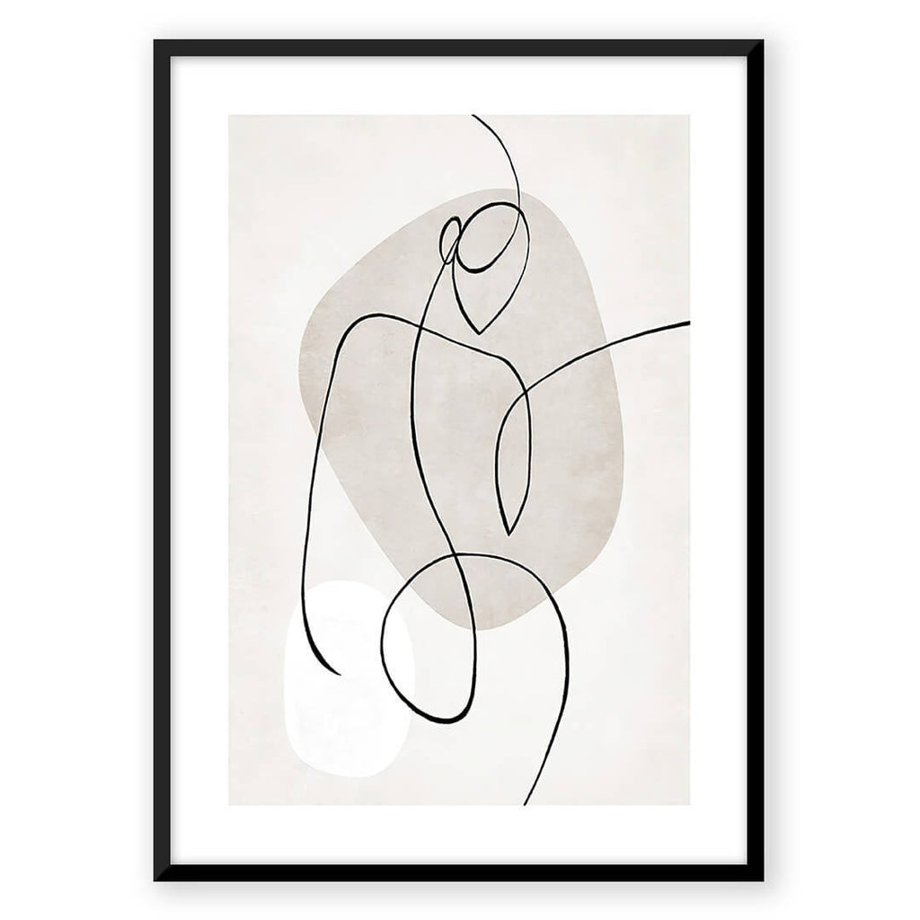 Abstract Art Sketch Wall Painting – Modern Home Decoration