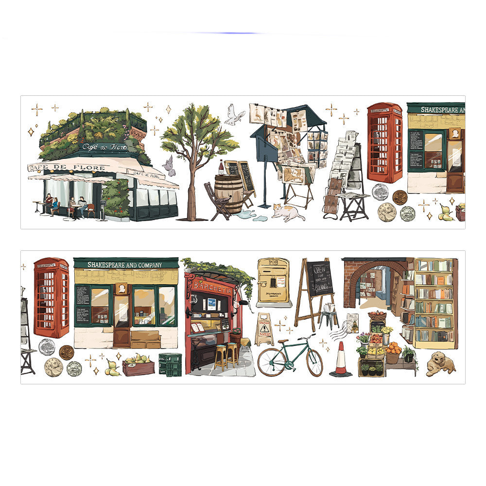 Sketch Travel Diary Pet Subpackage Tape