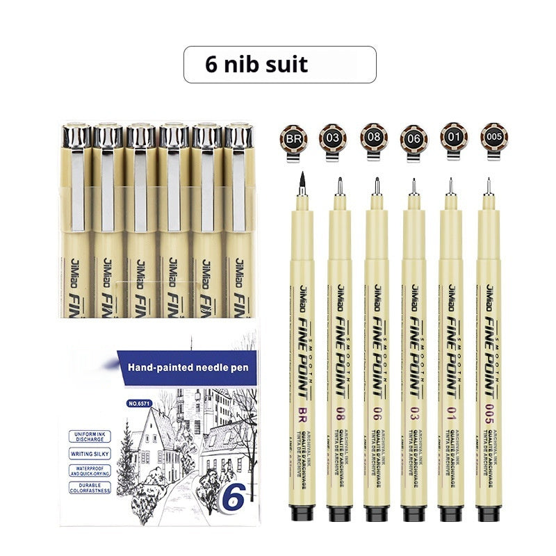 Waterproof Hook Line Drawing Pen – Fine Tip Cartoon & Sketch Ink Pen