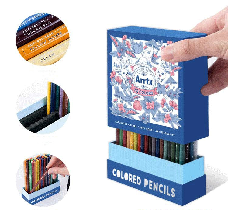 Soft Core Colored Pencils – Art Supplies Drawing & Sketching Set