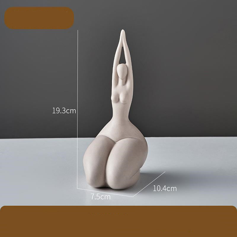 Abstract Curvy Woman Art Decor – Modern Fashion Wall Sculpture