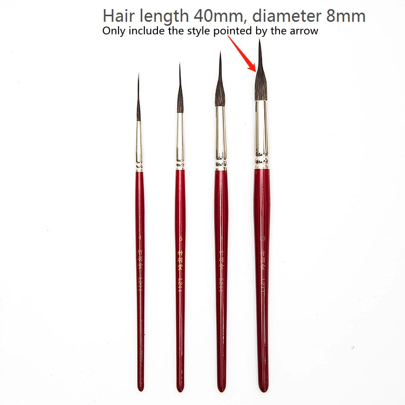 Premium Squirrel Hair Watercolor Brush – Soft Natural Hair Drawing Pen