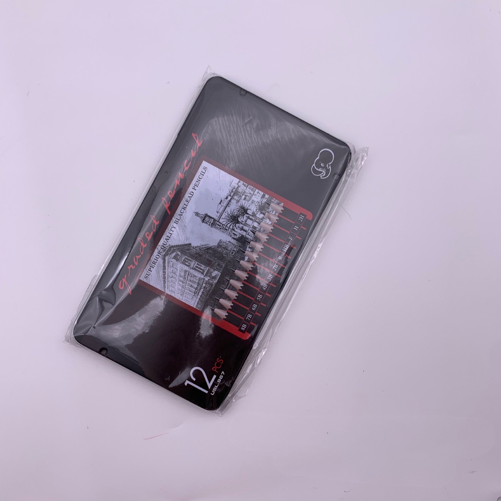 Sketch Pencil Set 12 Pcs Set In Iron Box