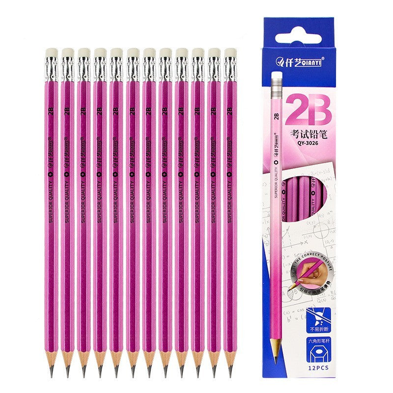 2B Sketch Pencil – Hexagonal Ergonomic Art Pencil for Children
