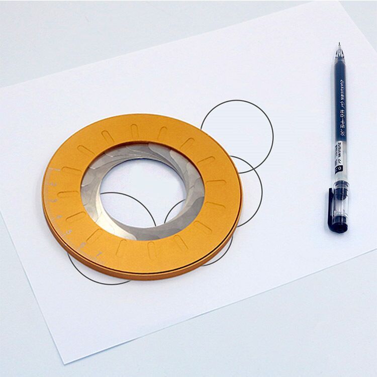 Telescopic Stainless Steel Circle Drawing Tool – Precision Graph Plotter & Measuring Ruler